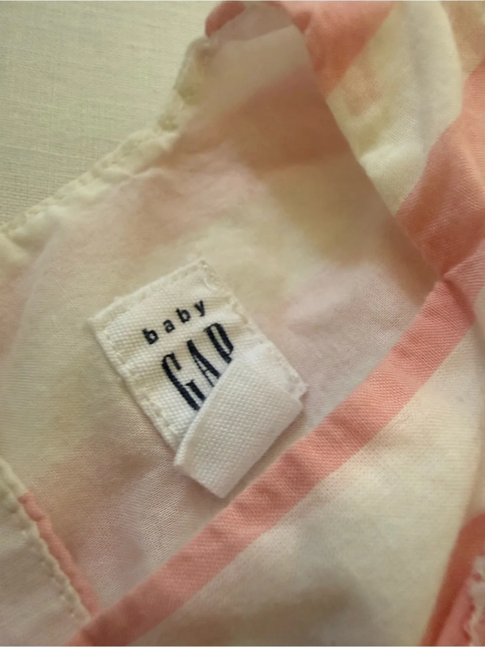 Baby Gap Pink & White Striped Summer Dress 18-24 months
